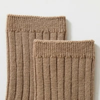 Woxinda Dječje čarape Jesen i zimska modna boja jednostavna vertikalna uzorka Udobne tople muške čarape