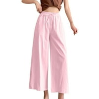 Ljetne modne kratke hlače za žene Čvrsta boja visoki struk udobne čvrste elastične kratke hlače džepne