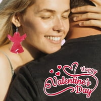 HXROOLRP Valentines Day Poklon setovi Minđuše Žene Djevojke Valentinovo za Valentinovo Party Drip Drop