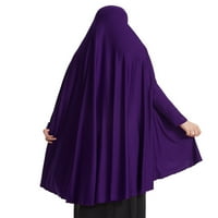 Beiwei žene ruched abaya niqab burka molitva rub longline lica pokriva odjeća s kapuljačom Dnevni ružnica tunika