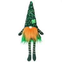 Moocrvic irski ulica Patrickov dan bezsebne lutke s dugim nogama Rudolph patuljasta ukrasna lutka