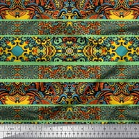 Soimoi pamučna voile tkanina pruga i mozaik kaleidoskop tiskani tkaninski dvorište širom