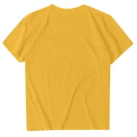 Ženska osnovna bluza Skraćena rukava Summer Holiday Majica Tee Daisy Dame Tops Yellow S