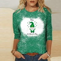 Lopecy-sta bluze za žene Dressing Ležerne prilike za božićne poklone Ženska moda St. Patrickov dan tiskani