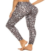 Žene Leopard Print Yoga Pant visoke strukske gamaše