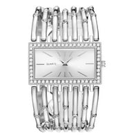 Ženski sat Vansvar Casual Kvarc nehrđajući čelik Ženski Bling Bling Modni nakit Diamond Rhinestone Watch