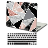 Kaishek zaštitna futrola Kompatibilan je tvrdi pokrov - rel. MacBook Pro 16 sa XDR displejom i dodirom ID tipa C + crni poklopac tastature: Mramor 59