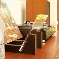 Držač za pohranu vinila - akrilni krajevi - prikazuju svoje singlove i LPS u ovoj modernom prenosivom stalku