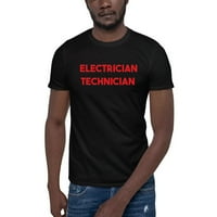 3xl Crveni električarski tehničar kratkih rukava pamučna majica majica po nedefiniranim poklonima