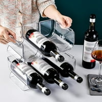 Vinski i vodeni boce, plastični nosač vina za ostavu, kuhinju, hladnjak, idealno spremište za vino,