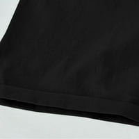 DRPGunly ženske hlače Ljeto Visoke pamučne pamučne pamučne struke plus veličine kratke hlače Pokazivanje