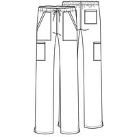 Cherokee radne odjeće Profesionalci Ženske pilinge Pant Srednji uspon ravna noga CrckString WW160