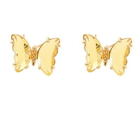 Dame Fashion Creative Multicolor Diamond Butterfly Stud minđuše smanjuje
