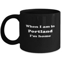 Kretanje sa Portland poklona - prelazak na porlandski šalica za kavu - prelazak sa Portland Cup - prelazak na Portland Rođendanski pokloni za muškarce i žene koje se odvaju - crni 11oz. Krig
