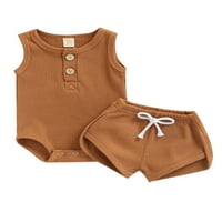 Binpure Set odjeće za dječake, novorođenčad novorođenčad okruglih rešetki