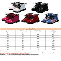 Lacyhop djevojke dječake čizme za gležnjeve, čipkaste vodootporne borbene cipele sa bočnim patentnim