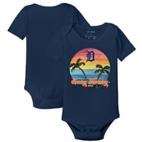 Dojenčad Tiny Turnyp Navy Detroit Tigers Proljetni trening BodySuit