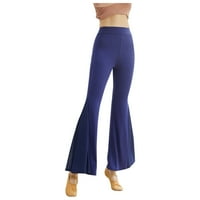 Žene Flowy Split široke pantalone za široke noge visoke struke joga hlače Ležerne prilike elastične