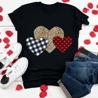 EGMY ženska majica Tees smiješna slatka kratka rukava jeseni majica Hearth Love Majica poklon vrhova