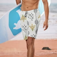 Hlače Plivanje kovčega za muškarce Ljeto Novo 3D tiskano Brzo suho plaža Swirica Hthars Muška odjeća