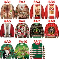 Grinch božićni džemper gornji zeleni grinch 3d hoodie com bombalni dugim rukavima za muškarce za kućnu otvorenu