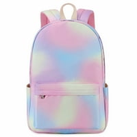 Bzdaisy Rainbow Spy Porodični ruksak sa ramenom i olovkom - Dreamy Macaron Color & 15 '' prijenosni pretinac za djecu za djecu