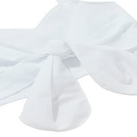 Sunostce za djevojke povremene dvodijelne odjeće postavljene bijele vrhove bez rukava i nepravilne muške
