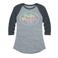 Polly džep - Polly Pocket Ombre Logo - Ženska grafička majica Raglan