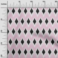 Onuone pamučna fle tkanina Geometrijska Ikat Print Šivaći tkaninu BTY Wide
