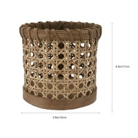 Rosarivae ručno tkani spremnik za zaštitu od radne površine Sundries Organizator Rattan Woven Basket