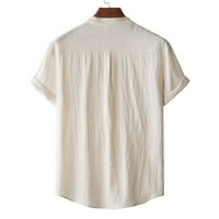 Buigttklop Nema granica Muška majica Cleance Plus Veličina Solid Bool Majica Havajska kratka rukava