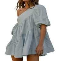 Amiliee ženska haljina za kratku gudravu rupu casual ležerna a-line kratka ljetna mini haljina za babydoll