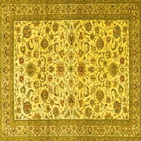 Ahgly Company Zatvoreni pravokutnik perzijske žute tradicionalne prostirke, 7 '9 '