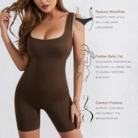 Wozhidaoke Corset Top BodySuit za žensko razmazivanje tjelesnog oblikovanog trga bez rukava bez rukava