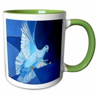 3Droza golub mirovna dove je uobičajeni hrišćanski simbol Svetoga Duha. - Dvije tone zelene krigle, 11 unce