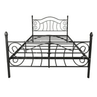 Kraljica osnovna čelična kreveta sa 12 ispod skladištenja kreveta, čvrsta metalni krevet kraljice metalni