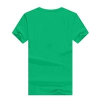 Fanxing Clearance Bages Gonmes Saint Patrick's Majica Ženska majica kratkih rukava Majica Bluza Labavi fit bluza