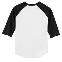 TODDLER TINGY TORUKAT WHITE BLACK ARIZONA DIAMONDBACKS Cvjetanje bejzbola 3 4-rukava Raglan majica