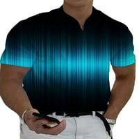 Muški ljetni vrhovi V izrez bluza kratki rukav mišić majica muške modne pulover Sport majica Style-B