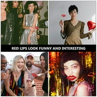 Postavlja jedinstvene usne rekvizite kreativni foto prop papir Lips Party Dekorativni rekviziti