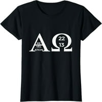Otkrivenje 22: alfa omega majica Bible Christian majica