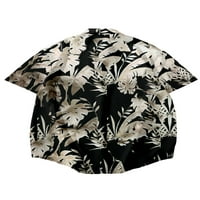Havajska majica za muškarce, unise ljetni plaža casual majica s kratkim rukavima, tiskana odjeća za palmen