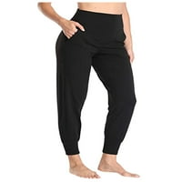 Žene S-3XL Yoga Duks labavi trening Joggers Hlače udobne salonske pantalone Pajamas pantalone sa džepovima