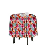 Eloria cvjetni ispisani okrugli stol otporan na krpe otporan na poklopac za ručavanje za trpezarije