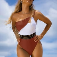 Modne žene Jedan od ramena od ispisanog kostima za mršavljenje kupaći kostimi