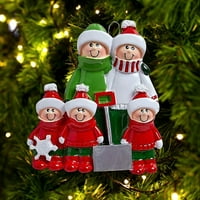Privjesak za božićne drvce Diy smiješeći dekoraciju Santa