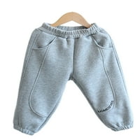 Capreze Boys Duks ravno nogu Pantalone Pismo Ispis dna snopa za noge Hlače Elastični struk Jogger Pant