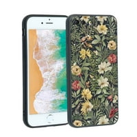 Botanički-zlatni-cvjetni-telefon za iPhone plus za žene Muškarci Pokloni, mekani silikonski stil otporan na udarce - Botanički-zlatni-cvjetni - futrola za iPhone plus