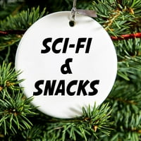 Razlikovanje visećih keramika Christmass Tree Onament sa zlatnim nizom - odličan prečnik poklona - Sci-Fi & Grickalice