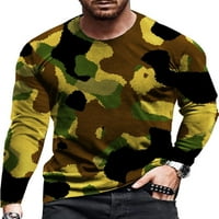 Capreze Muške labavi fit grafički pulover Teers dugi rukav labav fit majica modna kravata majica, majica